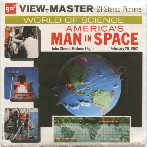 America s Man in Space - View-Master 3 Reel Packet - 1970s - vintage - (B657-G3B) Fashion