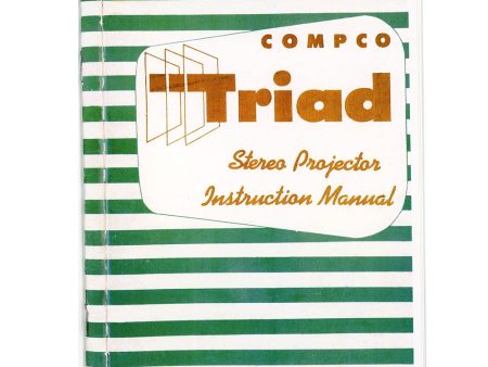 instructions - COMPCO TRIAD Stereo Projector - Facsimilie Fashion