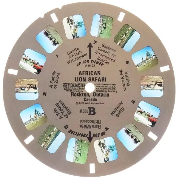 African Lion Safari -  View-Master 3 Reel Packet - Ontario, Canada - (A042-G5A) Online Hot Sale