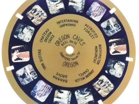 Oregon Caves - View-Master Blue Ring Reel - vintage - BR-91c on Sale