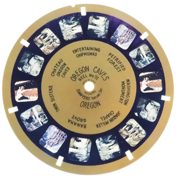 Oregon Caves - View-Master Blue Ring Reel - vintage - BR-91c on Sale