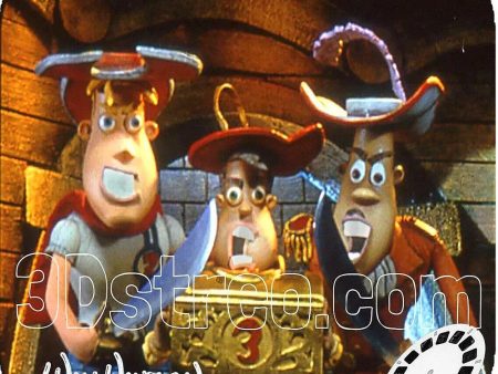 3 MUSKETEERS Will Vinton Studios MISSING CHOCOLATE Reel - ViewMaster Claymation Supply