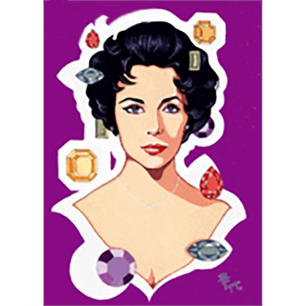 Juan Carlos Espejo - Elizabeth Taylor  - 3D Lenticular Postcard Greeting Card Online now