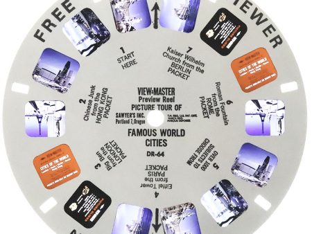 DR-64 - Famous World Cities - View-Master Single Reel - vintage - (DR-64) Fashion