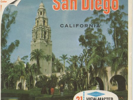 San Diego - View-Master 3 Reel Packet - 1960s views - vintage - (A198-S6A) Online Hot Sale