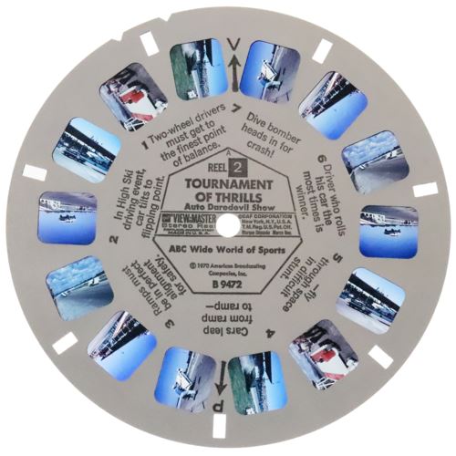 Tournaments of Thrills - View-Master 3 Reel Packet - 1960s - vintage - (B947-G1A) Online now