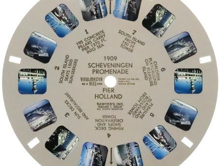 1909 - Scheveningen Promenade Pier Holland - View-Master - Vintage Single Reel For Cheap