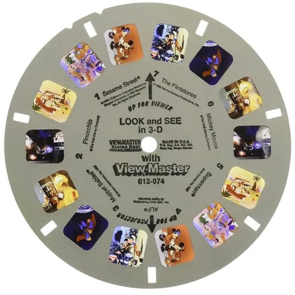 1988 - Look and See in 3-D! with View-Master - Demonstration Reel - View-Master Single Reel - vintage - (012-074) Discount