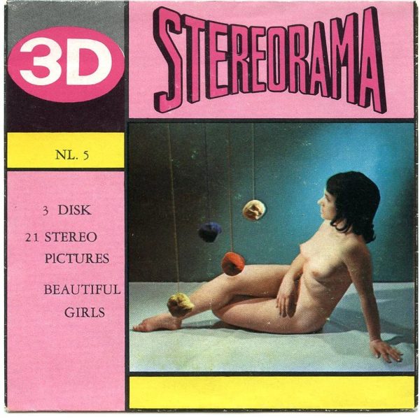 Jacket for 3 - 3D Stereo-rama Risque Reels - Empty - vintage For Discount