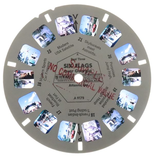 Six Flags Over Georgia - View-Master 3 Reel Packet - 1968 - vintage - (A917-G1A) Supply