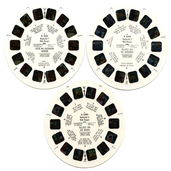 Pluto - View-Master 3 Reel Packet - 1960s - Vintage - (zur Kleinsmiede) - (B529N-BS6) on Sale