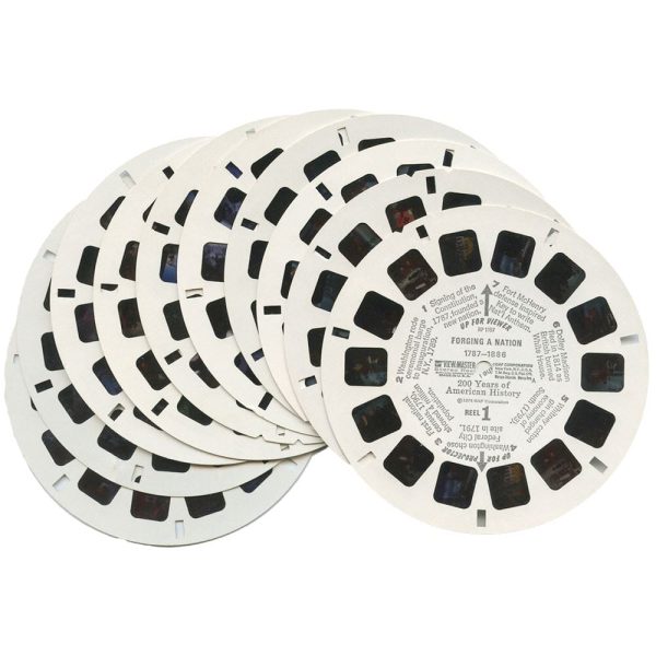 America s Bicentennial Celebration - 10 View-Master Reels - vintage - 3D Reels Plus Storage Case Fashion