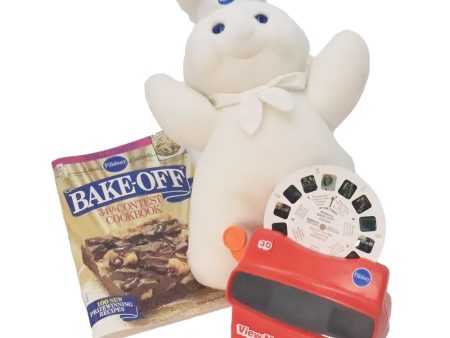 Pillsbury Bake-Off Contest Outfit - View-Master Viewer, Commercial Reel, Stuffed Doughboy, etc. - 1992 - vintage Cheap