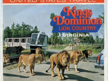 Kings Dominion Lion Country- Views-Master 3 Reel Packet - 1970s views - vintage ( PKT-A826-G5A) Online Sale