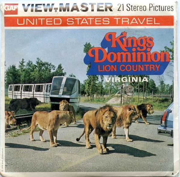 Kings Dominion Lion Country- Views-Master 3 Reel Packet - 1970s views - vintage ( PKT-A826-G5A) Online Sale