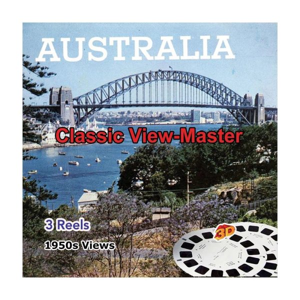 Australia - Sydney , Great Barrier Reef, Kangaroo Hunt - 3 Classic ViewMaster Vintage 3D Reels Online Sale