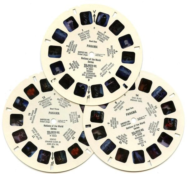 Panama (Coin & Stamp) - View-Master - Vintage - 3 Reel Packet - 1960s views- (PKT-B025-S6sc) Supply