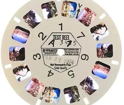 Zion National Park - View-Master Souvenir Test Reel - 1974 views - vintage - A3475 For Sale