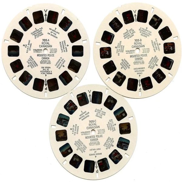 Royal Canadian Mounted Police - View-Master - 3 Reel Packet - 1960s views - Vintage -  (PKT-ROY-CAN-S3) For Discount