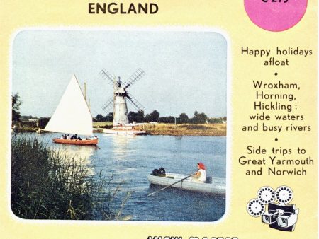 The Norfolk Broads - England - View-Master 3 Reel Packet - vintage - C275-BS4 For Sale