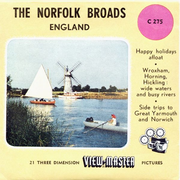 The Norfolk Broads - England - View-Master 3 Reel Packet - vintage - C275-BS4 For Sale