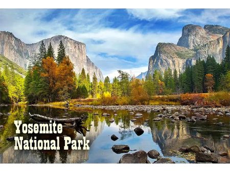 YOSEMITE VALLEY - 2 Image 3D Magnet for Refrigerator, Whiteboard, Locker Online Sale