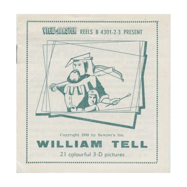 William Tell - View-Master 3 Reel Packet - 1959 - vintage - B430-BS4 Online now