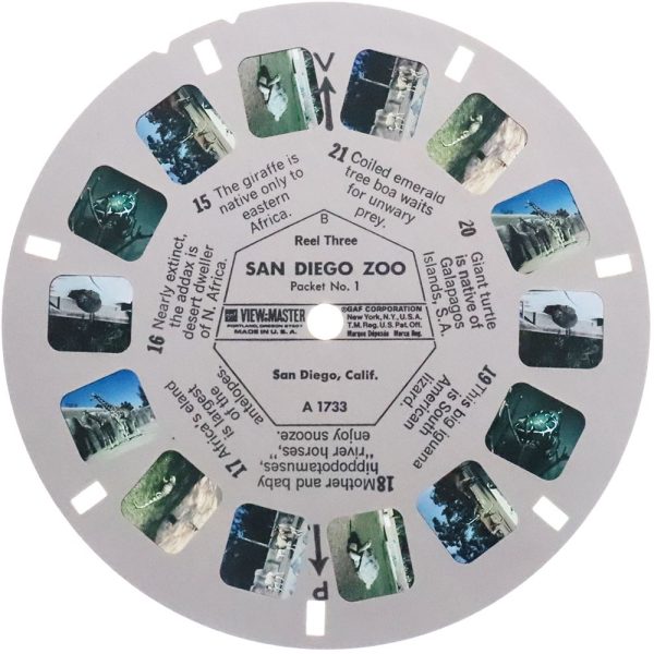 San Diego Zoo - View-Master 3 Reel Set - NEW Sale