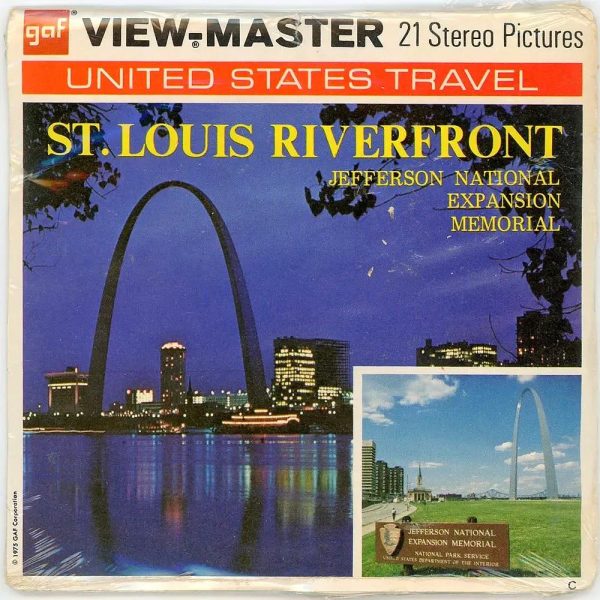 St. Louis Riverfront - edition C  - View-Master - Vintage - 3 Reel Packet - 1970s views - vintage - (PKT-A456-G3CMINT) Hot on Sale