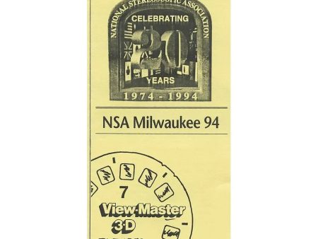 NSA Milwaukee - View-Master Single Reel Celebrating Stereo World images - 1994 - NEW For Sale