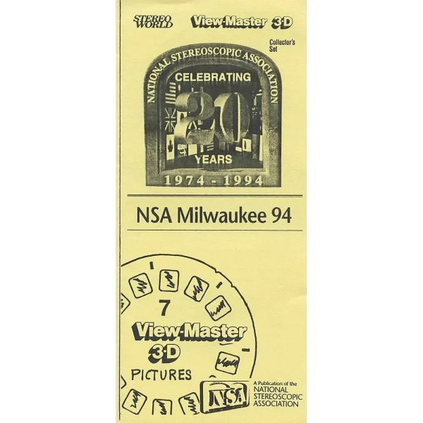 NSA Milwaukee - View-Master Single Reel Celebrating Stereo World images - 1994 - NEW For Sale