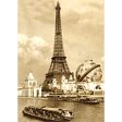 Eiffel Tower World Fair PARIS - 3D Lenticular Postcard Greeting Card - NEW For Cheap