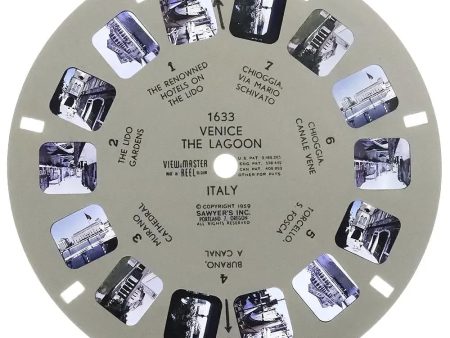 1633 - Venice, the Lagoon - View-Master - Vintage Single Reel Discount