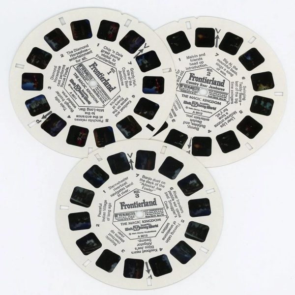 Frontierland - Walt Disney World - View-Master 3 Reel Packet - 1970s views - vintage -  (ECO-A951-G3A) For Cheap