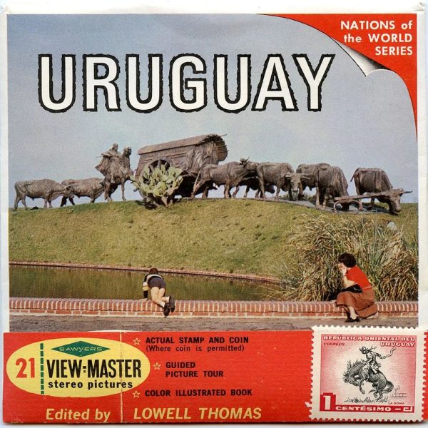 Uruguay - Coin & Stamp - View-Master - Vintage - 3 Reel Packet - 1960s views - B069-S6 Online now