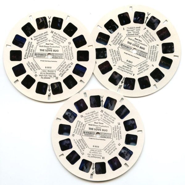 Disney s The Love Bug  Movie- View-Master 3 Reel Packet - 1970s - vintage - (B501-G1Aa) on Sale