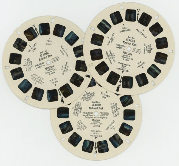 Glacier National Park - 1970 s View-Master 3 Reel Set - vintage Cheap