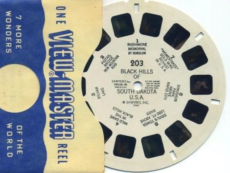 Black Hills of South Dakota U.S.A. - View-Master Printed Reel - 1948 - vintage - (REL-203) Supply