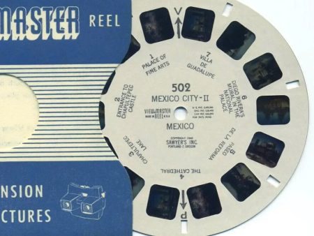 Mexico City - II - Mexico - View-Master Printed Reel - vintage - (REL-502) For Sale