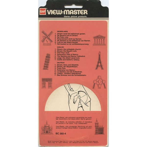 Vallee De La Meuse, Belgium - View-Master Single Reel on Card - vintage - (BC-365-4) For Discount