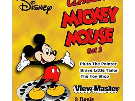 Mickey Mouse Classic Disney Set 2 - View-Master 3 Reel Set  - NEW Hot on Sale