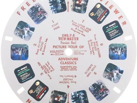 DRE-7-E -Picture Tour of Adventure Classics - View-Master Demonstration Reel - vintage - Online Sale