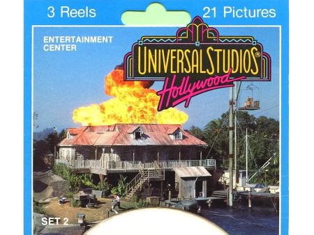 Universal Studios Hollywood Set 2 - View Master 3 Reel Set on Card - 1990 - vintage - 5457 Online Sale