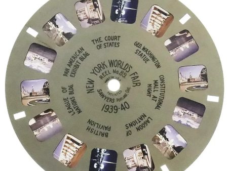 New York worlds Fair II - View-Master Hand Lettered  Reel - vintage - 1939-40 (HL-89c) Sale