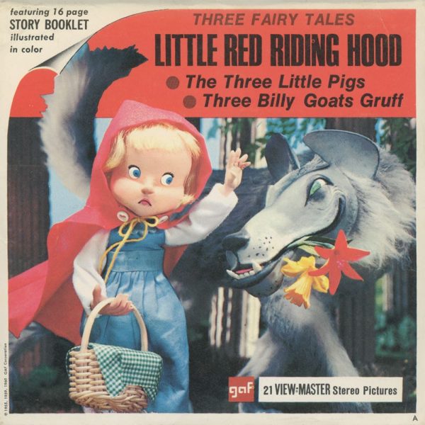 Three Fairy Tales - Little Red Riding Hood - View-Master - 3 Reel Packet - Vintage - (PKT-B310-G1A) Sale