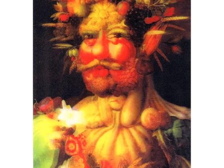 Giuseppe Arcimboldo- Vortumnus (Vertumno)- 3D Lenticular Postcard Greeting Card - NEW Cheap