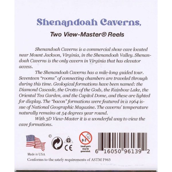 Shenandoah Caverns - View-Master 3 Reel Set - AS NEW Discount