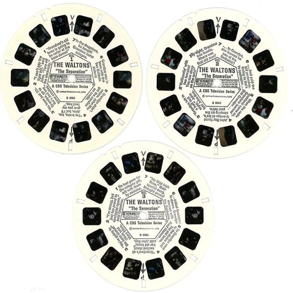 Waltons - View-Master 3 Reel Packet - 1970s - vintage - (B596-G3A) Fashion