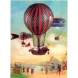 Balloon Ascent by J. Arthur Dixon - 3D Lenticular Postcard Greeting Card - NEW Discount