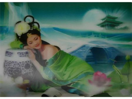 Asian Beauty Dreaming - 3D Lenticular Poster - 10 X 14 - NEW Online Sale